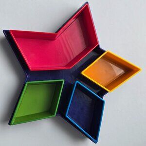 Vintage Target Star Shape Serving Tray